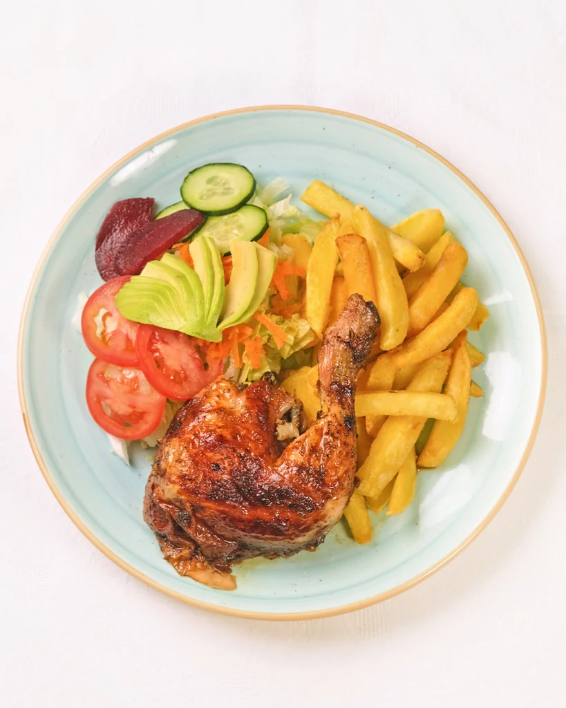 Pollo a la brasa arriba